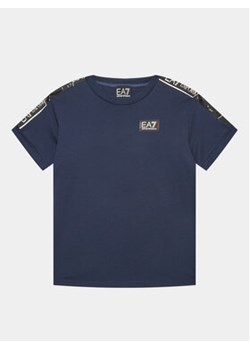 EA7 Emporio Armani T-Shirt 3RBT56 BJ02Z 1554 Granatowy Regular Fit ze sklepu MODIVO w kategorii T-shirty chłopięce - zdjęcie 168550420