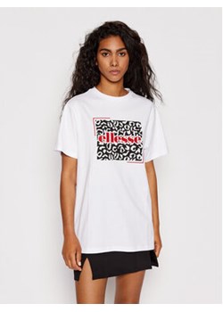 Ellesse T-Shirt Padd SGM14608 Biały Regular Fit ze sklepu MODIVO w kategorii Bluzki damskie - zdjęcie 168550933