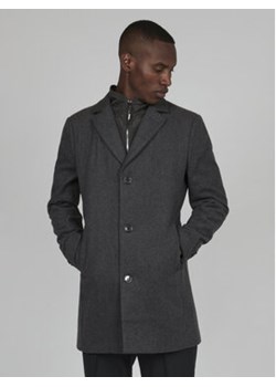 Matinique Płaszcz wełniany 30206267 Szary Regular Fit ze sklepu MODIVO w kategorii Płaszcze męskie - zdjęcie 168550984