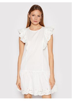 Marella Sukienka letnia Eva 32210521 Biały Regular Fit ze sklepu MODIVO w kategorii Sukienki - zdjęcie 168551444