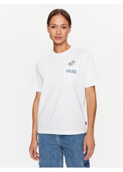 Vans T-Shirt Better Daze Pocket Tee VN000ADF Biały Regular Fit ze sklepu MODIVO w kategorii Bluzki damskie - zdjęcie 168551460
