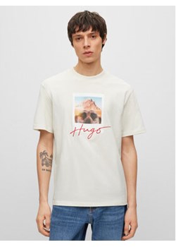 Hugo T-Shirt 50494397 Beżowy Relaxed Fit ze sklepu MODIVO w kategorii T-shirty męskie - zdjęcie 168551482