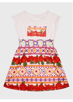 Guess Sukienka codzienna K3GK17 K6YW0 Kolorowy Regular Fit ze sklepu MODIVO w kategorii Sukienki dziewczęce - zdjęcie 168551921