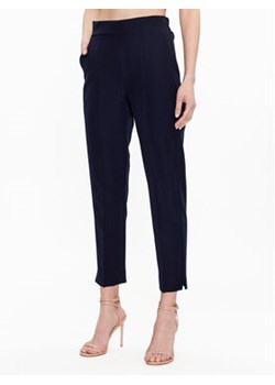 Maryley Spodnie materiałowe 23EB616/43BL Granatowy Regular Fit ze sklepu MODIVO w kategorii Spodnie damskie - zdjęcie 168551982