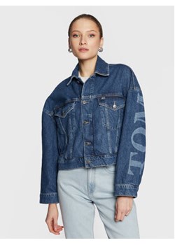 Tommy Jeans Kurtka jeansowa Wide Sleeve DW0DW14833 Granatowy Oversize ze sklepu MODIVO w kategorii Kurtki damskie - zdjęcie 168552044