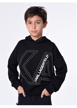 Karl Lagerfeld Kids Bluza Z25431 D Czarny Regular Fit ze sklepu MODIVO w kategorii Bluzy chłopięce - zdjęcie 168552363