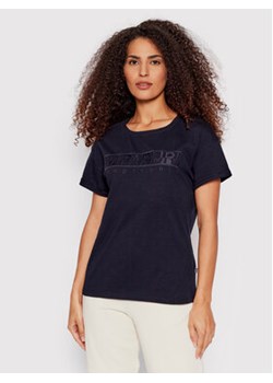 Napapijri T-Shirt Serber N0YIXM Granatowy Regular Fit ze sklepu MODIVO w kategorii Bluzki damskie - zdjęcie 168552513