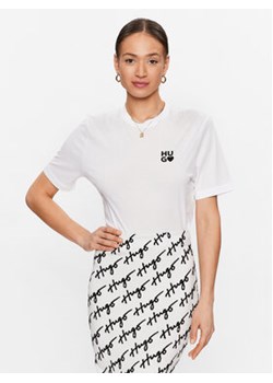 Hugo T-Shirt Dashire_4 50489198 Biały Regular Fit ze sklepu MODIVO w kategorii Bluzki damskie - zdjęcie 168552652
