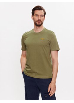 Aeronautica Militare T-Shirt 231TS1580J372 Zielony Regular Fit ze sklepu MODIVO w kategorii T-shirty męskie - zdjęcie 168552824