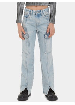 Calvin Klein Jeans Jeansy IG0IG02365 Niebieski Straight Fit ze sklepu MODIVO w kategorii Spodnie dziewczęce - zdjęcie 168553071