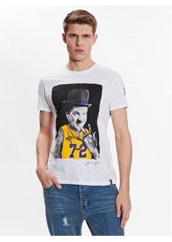 Brave Soul T-Shirt MTS-149CHAPLIN Biały Regular Fit ze sklepu MODIVO w kategorii T-shirty męskie - zdjęcie 168553642