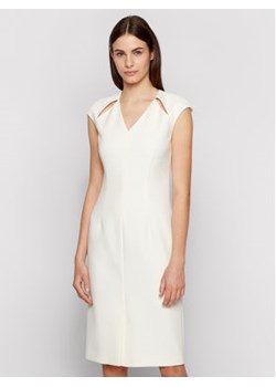 Boss Sukienka codzienna Dulipa 50451351 Biały Slim Fit ze sklepu MODIVO w kategorii Sukienki - zdjęcie 168553794