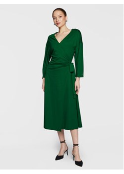 Tommy Hilfiger Sukienka koktajlowa WW0WW37101 Zielony Regular Fit ze sklepu MODIVO w kategorii Sukienki - zdjęcie 168553981