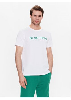 United Colors Of Benetton T-Shirt 3I1XU100A Biały Regular Fit ze sklepu MODIVO w kategorii T-shirty męskie - zdjęcie 168554162
