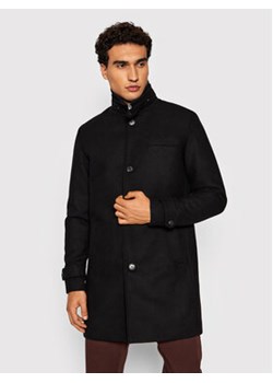 Jack&Jones PREMIUM Płaszcz wełniany Melton 12177644 Czarny Regular Fit ze sklepu MODIVO w kategorii Płaszcze męskie - zdjęcie 168554261