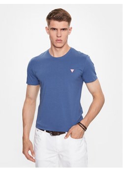 Guess T-Shirt M2YI24 J1314 Niebieski Slim Fit ze sklepu MODIVO w kategorii T-shirty męskie - zdjęcie 168554374