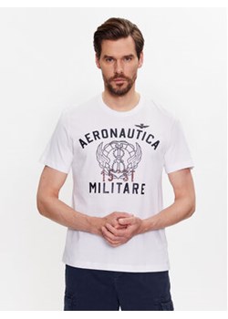 Aeronautica Militare T-Shirt 231TS2095J597 Biały Regular Fit ze sklepu MODIVO w kategorii T-shirty męskie - zdjęcie 168554514