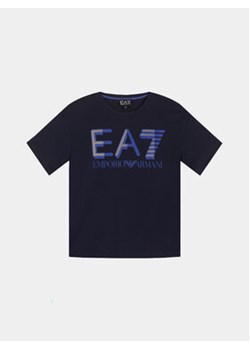 EA7 Emporio Armani T-Shirt 6RBT58 BJ02Z 1554 Granatowy Regular Fit ze sklepu MODIVO w kategorii T-shirty chłopięce - zdjęcie 168554543