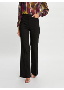 Morgan Spodnie materiałowe 232-PFLO.F Czarny Flare Fit ze sklepu MODIVO w kategorii Spodnie damskie - zdjęcie 168554611