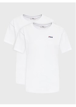 Fila Komplet 2 t-shirtów Bari FAW0139 Biały Regular Fit ze sklepu MODIVO w kategorii Bluzki damskie - zdjęcie 168555511