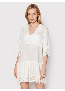 Banana Moon Sukienka plażowa Natali Jayany Biały Regular Fit ze sklepu MODIVO w kategorii Odzież plażowa - zdjęcie 168555573