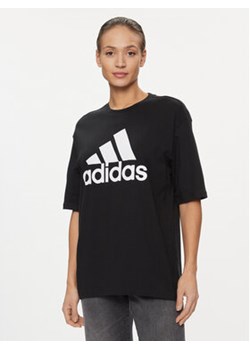adidas T-Shirt Essentials Big Logo Boyfriend T-Shirt HR4931 Czarny Loose Fit ze sklepu MODIVO w kategorii Bluzki damskie - zdjęcie 168556252
