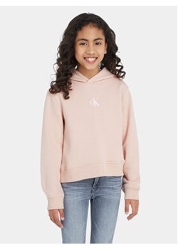 Calvin Klein Jeans Bluza IG0IG02139 Różowy Regular Fit ze sklepu MODIVO w kategorii Bluzy dziewczęce - zdjęcie 168556500