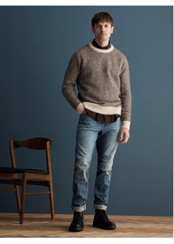Selected Homme Sweter 16086699 Brązowy Regular Fit ze sklepu MODIVO w kategorii Swetry męskie - zdjęcie 168556683