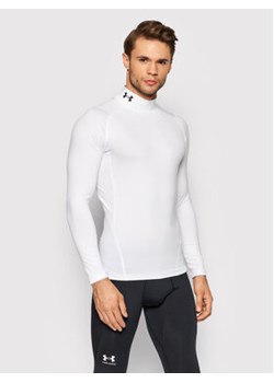 Under Armour Koszulka techniczna HeatGear® Mock 1369606 Biały Skinny Fit ze sklepu MODIVO w kategorii T-shirty męskie - zdjęcie 168556884