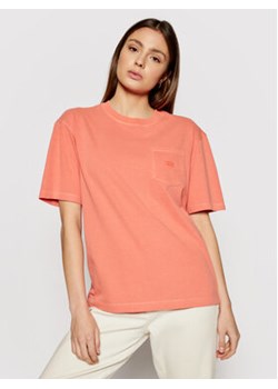 Vans T-Shirt Pocket V VN0A53NS Pomarańczowy Relaxed Fit ze sklepu MODIVO w kategorii Bluzki damskie - zdjęcie 168557174