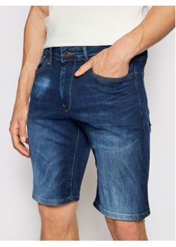 Pepe Jeans Szorty jeansowe Stanley PM800854 Granatowy Taper Fit ze sklepu MODIVO w kategorii Spodenki męskie - zdjęcie 168557390
