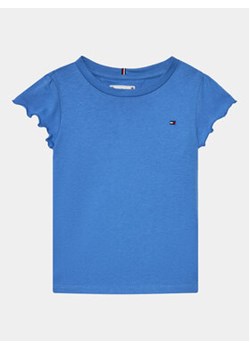 Tommy Hilfiger T-Shirt Essential KG0KG07052 D Niebieski Regular Fit ze sklepu MODIVO w kategorii Bluzki dziewczęce - zdjęcie 168557403