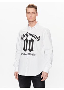 John Richmond Koszula RMP23011CA Biały Regular Fit ze sklepu MODIVO w kategorii Koszule męskie - zdjęcie 168557624