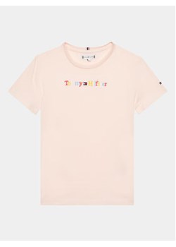 Tommy Hilfiger T-Shirt KG0KG07263 D Różowy Regular Fit ze sklepu MODIVO w kategorii Bluzki dziewczęce - zdjęcie 168557681