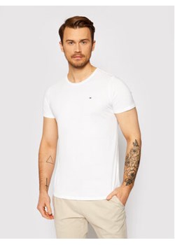 Tommy Jeans T-Shirt Jaspe Biały Slim Fit ze sklepu MODIVO w kategorii T-shirty męskie - zdjęcie 168557741