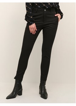 Kaffe Spodnie materiałowe Lea Rivet 10506839 Czarny Slim Fit ze sklepu MODIVO w kategorii Spodnie damskie - zdjęcie 168557912