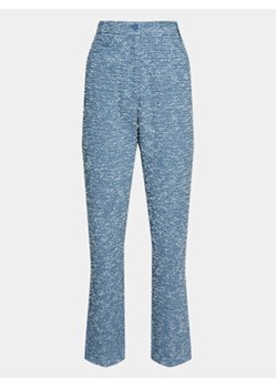 Remain Spodnie materiałowe Bold Weave 5005712792 Niebieski Straight Fit ze sklepu MODIVO w kategorii Spodnie damskie - zdjęcie 168558563