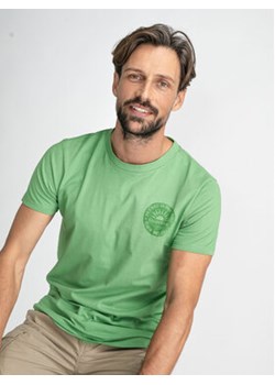 Petrol Industries T-Shirt M-1030-TSR668 Zielony Regular Fit ze sklepu MODIVO w kategorii T-shirty męskie - zdjęcie 168558661