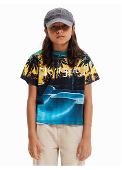 Desigual T-Shirt 23SBTK15 Granatowy Regular Fit ze sklepu MODIVO w kategorii Bluzki dziewczęce - zdjęcie 168558703