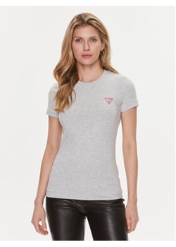 Guess T-Shirt W2YI44 J1314 Szary Slim Fit ze sklepu MODIVO w kategorii Bluzki damskie - zdjęcie 168558751