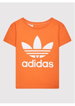 adidas T-Shirt adicolor Trefoil HK2907 Pomarańczowy Regular Fit ze sklepu MODIVO w kategorii T-shirty chłopięce - zdjęcie 168559071