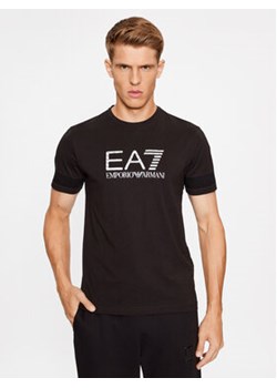 EA7 Emporio Armani T-Shirt 6RPT37 PJ3BZ 1200 Czarny Regular Fit ze sklepu MODIVO w kategorii T-shirty męskie - zdjęcie 168559090