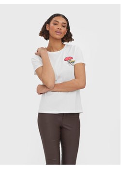 Vero Moda T-Shirt Fayfrancis 10276823 Biały Regular Fit ze sklepu MODIVO w kategorii Bluzki damskie - zdjęcie 168559542