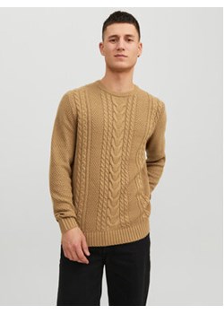 Jack&Jones Sweter 12236314 Beżowy Regular Fit ze sklepu MODIVO w kategorii Swetry męskie - zdjęcie 168559893