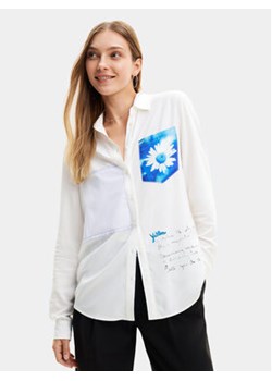 Desigual Koszula Genova 24SWCW21 Biały Regular Fit ze sklepu MODIVO w kategorii Koszule damskie - zdjęcie 168560084