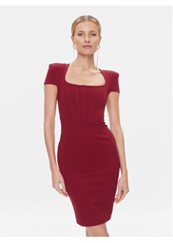Marciano Guess Sukienka koktajlowa 4RGK67 6375Z Czerwony Slim Fit ze sklepu MODIVO w kategorii Sukienki - zdjęcie 168560422