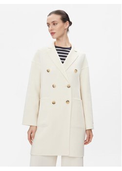 MAX&Co. Płaszcz wełniany Riccardo Biały Regular Fit ze sklepu MODIVO w kategorii Płaszcze damskie - zdjęcie 168560950