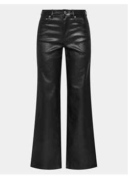 Gina Tricot Spodnie z imitacji skóry 20676 Czarny Wide Leg ze sklepu MODIVO w kategorii Spodnie damskie - zdjęcie 168560960