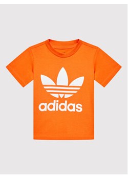 adidas T-Shirt Trefoil HK7514 Pomarańczowy Regular Fit ze sklepu MODIVO w kategorii Koszulki niemowlęce - zdjęcie 168561171