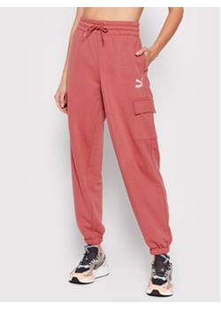 Puma Spodnie dresowe Clsx 531698 Różowy Relaxed Fit ze sklepu MODIVO w kategorii Spodnie damskie - zdjęcie 168561934